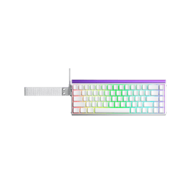 Teclado Aula HERO68HE RGB Cableado Ingles WHITE - DRAGON KING MAGNETIC SWITCH