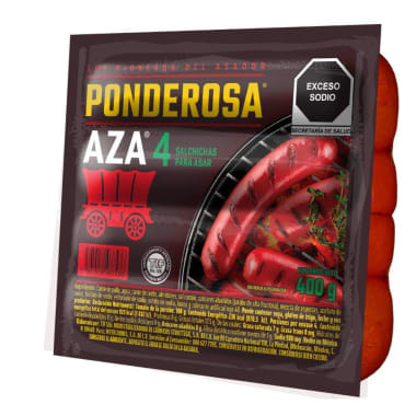 Salchicha Asar Ponderosa 400Gr