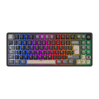 Teclado Royal Kludge RK X87 Cableado PHANTOM - CREAMY  SWITCH