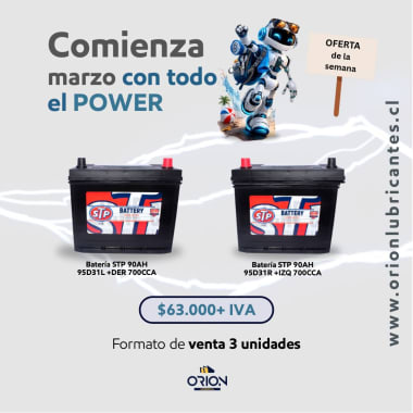 Bateria STP 95D31L 90AH +Der 700CCA