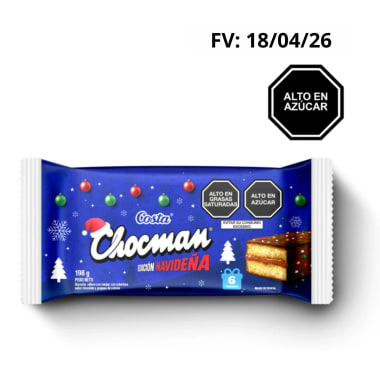 CHOCMAN NAVIDAD SIXPACK 14X6X33GR