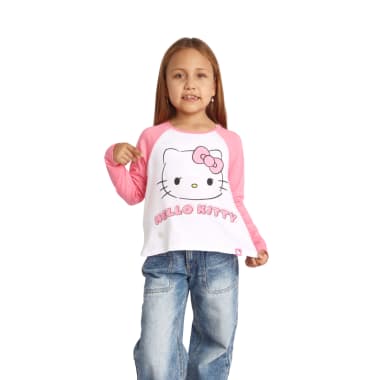 POLO MODA ML HELLO KITTY NIÑA BLANCO