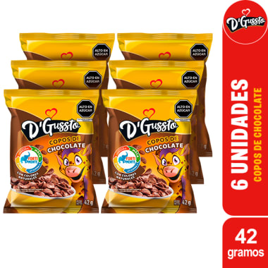  D’Gussto cereal copos chocolate bolsa 42g