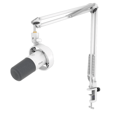 Micrófono Fifine K688CT WHITE Dinámico con Brazo