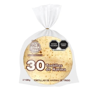 Tortilla de Harina Trigo de Barrio de 30 piezas