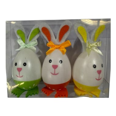 Set Conejos Pascua 3 pzs