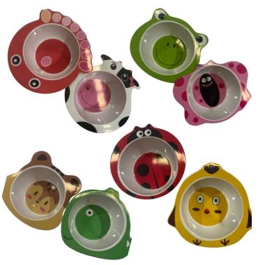 Bowl melamina infantil forma animalitos