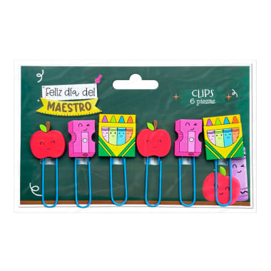 Clips 6 pzs maestro
