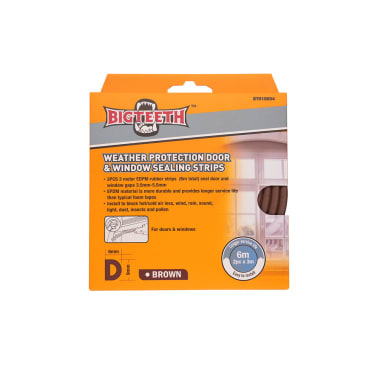 Tiras de sellado para puertas y ventanas con protección contra la intemperie Bigteeth