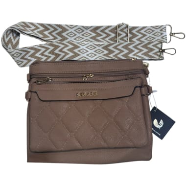 Bolsa doble desmontable rombos