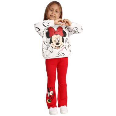 LEGGING MINNIE MOUSE NIÑA ROJO