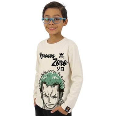 POLO BAS ML ONE PIECE NIÑO MARFIL