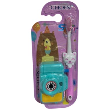 Cepillo dental infantil gatito