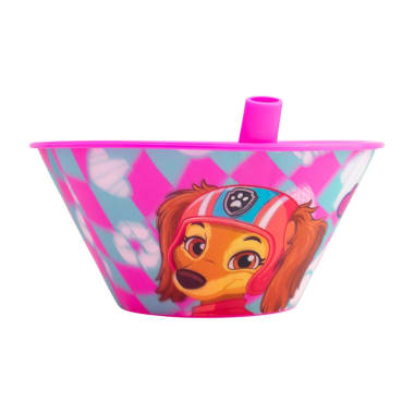 Tazón c/popote paw patrol niña