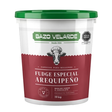 Fudge especial arequipeño bv balde 19kg