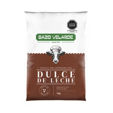 Dulce de leche bazo velarde bolsa 1kg