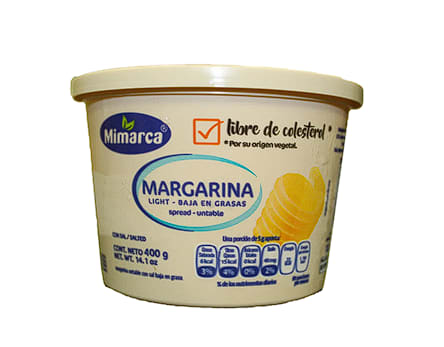 Margarina Baja En Grasa Mimarca Con Sal 400G