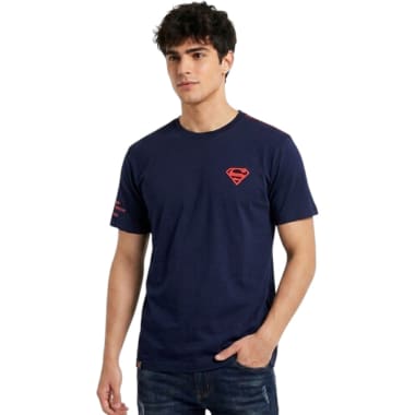 POLO BAS MC SUPERMAN HOMBRE AZUL