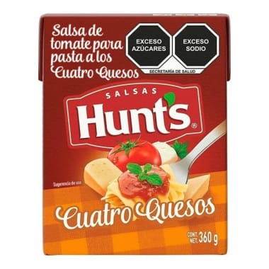 Salsa Hunts Para Pasta Cuatro Quesos 360 Gr