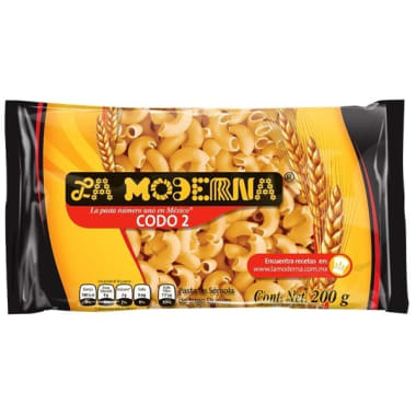 Pasta P/ Sopa Codo La Moderna 200 Gr.