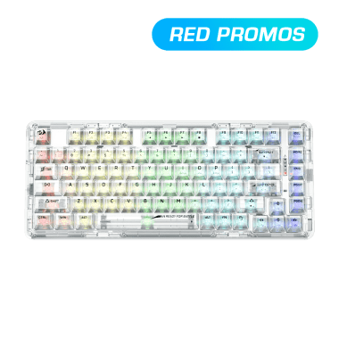 Teclado Redragon ELF PRO RGB-PRO Wireless English Transparente K649CT
