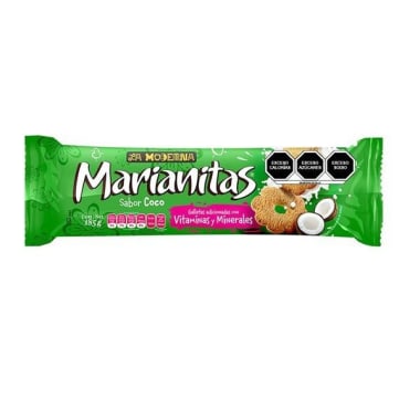 Galletas La Moderna Marianitas Coco 185 Gr
