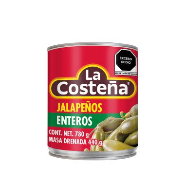 Chiles La Costeña jalapeños enteros 780 gr