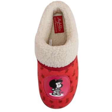 PANTUFLA MUJER MAFALDA ROJO