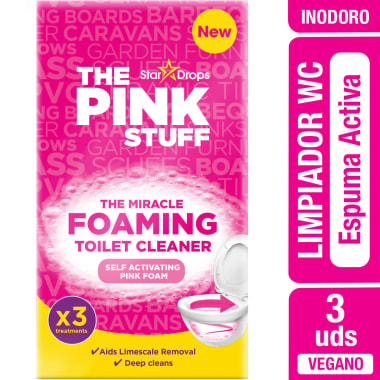 Espuma Activa Limpia Inodoro 3 un Marca The Pink Stuff