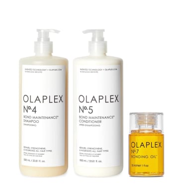 OLAPLEX PACK JUMBO SHP + COND + ACEITE 