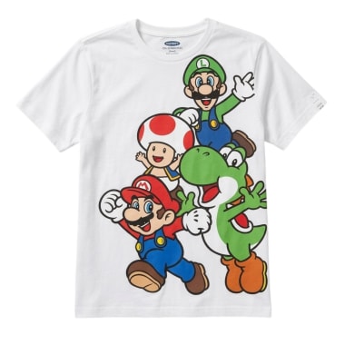  POLO MANGA CORTA NIÑO MARIO BROS BLANCO