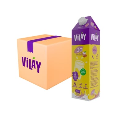 Bebida vegetal coco chocolate 1 litro Marca Vilay