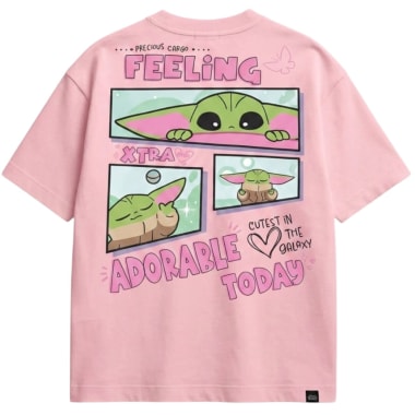 POLO MUJER STAR WARS ROSADO