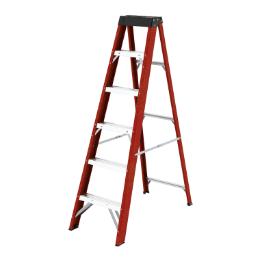 Escalera Tijera Fibra de Vidrio 6 Peldaños Kanter