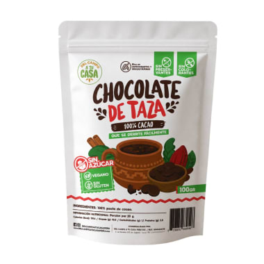 Chocolate de taza 100% cacao