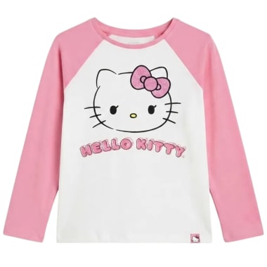 POLO MODA ML HELLO KITTY NIÑA BLANCO