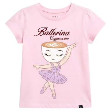 POLO MANGA CORTA NIÑA CAPUCHINA ROSADO ALGODÓN