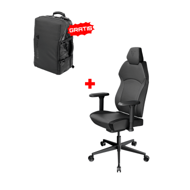 Silla ThunderX3 SOLO 360 Modern Black + Mochila ThunderX3 B17 BAG-BLACK-V1 (EAN: 4718009159631) 