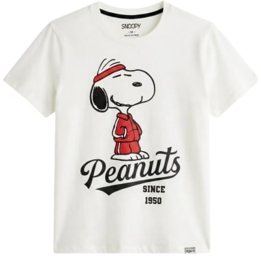 POLO SNOOPY MUJER MARFIL