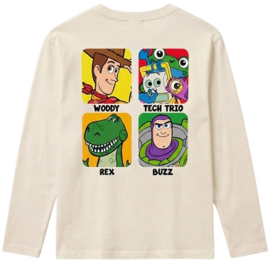 POLO BASICO ML TOY STORY NI O MARFIL
