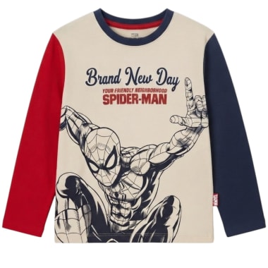 POLO BASICO SPIDERMAN NIÑO  ML