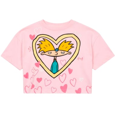 POLO CROP MC MUJER ROSADO NICK 90S