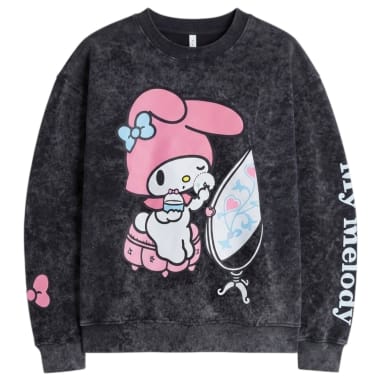 POLERA OVERSIZE MY MELODY MUJER ASPECTO LAVADO