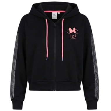 CASACA DEPORTIVA NEGRO MINNIE MOUSE MUJER