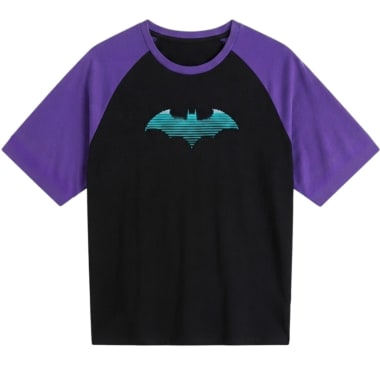POLO OVERSIZE HOMBRE BATMAN NEGRO ALGOD N