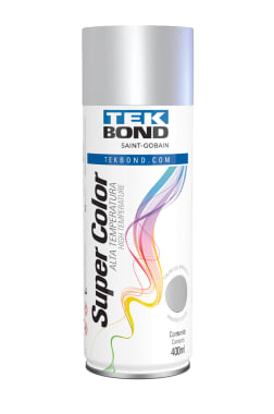Pintura Spray Alta Temperatura Aluminio 400 ml Tekbond