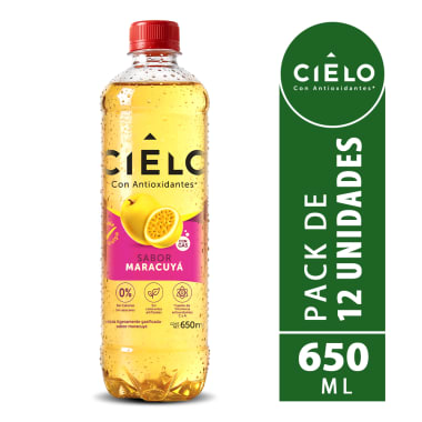  CIELO AGUA MARACUYA PET NO RETORNABLE 650 ML 12       