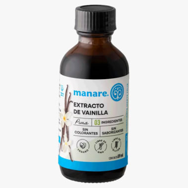 Extracto de vainilla puro 59 ml Marca Manare