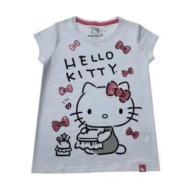 POLO BASICO MC NI A HELLO KITTY BLANCO
