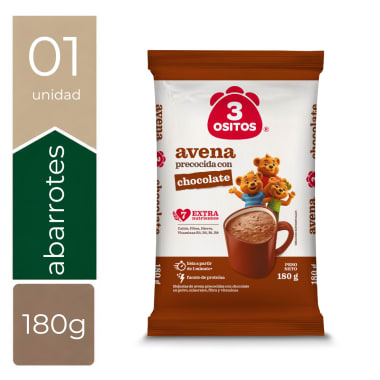 AVENA CHOCOLATE 3 OSITOS 180 GR